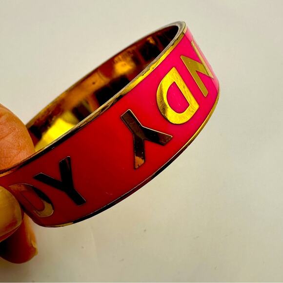 kate spade ARM CANDY Bracelet Pink Gold Bangle Preppy Retro Summer - Picture 2 of 14